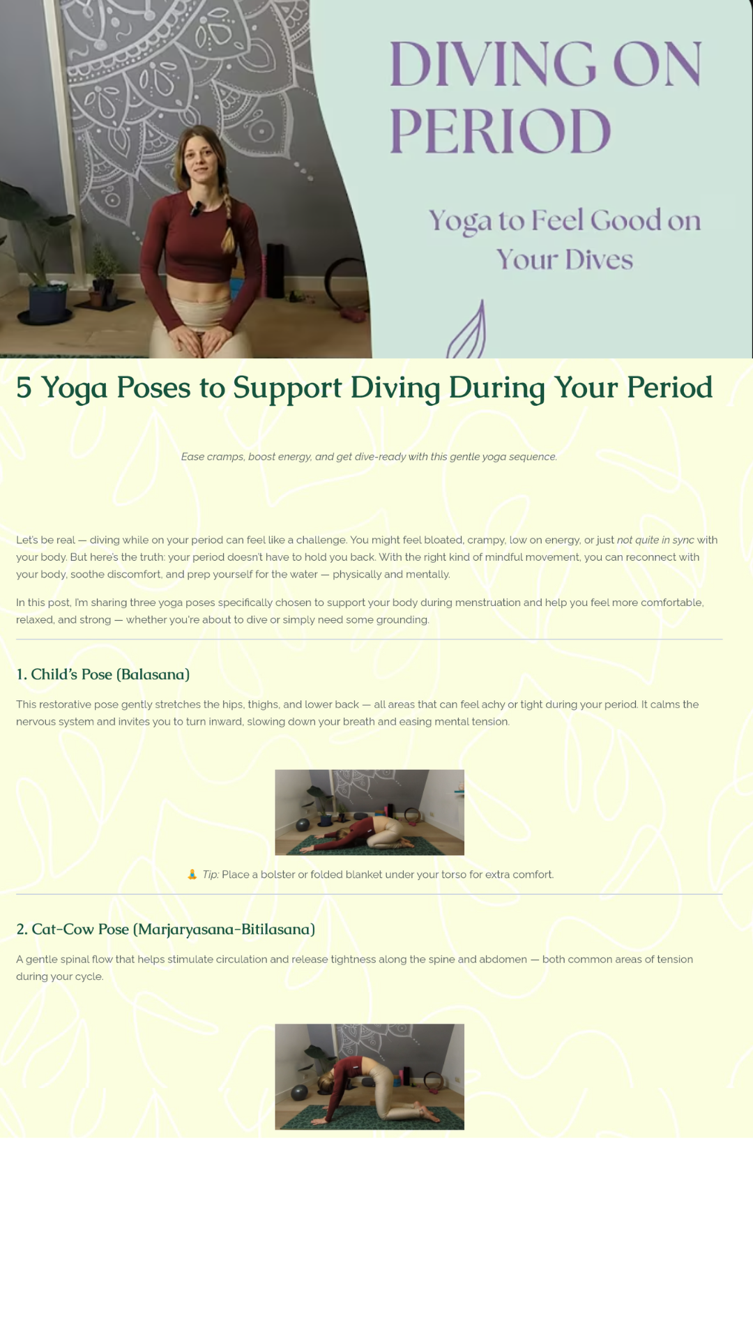 Diving on Period
